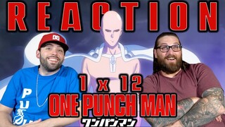 One Punch Man 1x12 FINALE REACTION!! "The Strongest Hero"