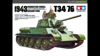 RUSSIAN T34/76 TANK "ChTZ"  Ver., 1943 Production ( Handpaint)