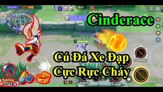 Pokemon UNITE - Cinderace Cú Đá Xe Đập Cực Rực Cháy