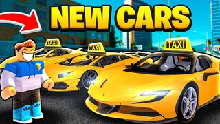 ALL NEW CARS IN ROBLOX TAXI BOSS!!! (CAR BODYKIT UPDATE)