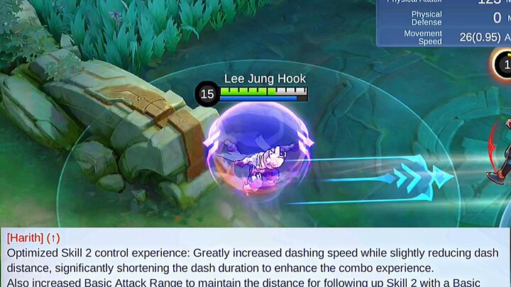 Buffed harith, sobrang bilis na ng dash speed? 🤔😱