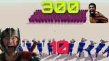 300 Chiến Binh Sparta Vs 10 Thor  | Totally Accurate Battle Simulator