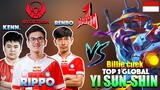 BTR RENBO, RIPPO, KENN vs Top 1 Global Yi Sun-shin Billie cuek Part 1 | Battle of Top Globals ~ MLBB