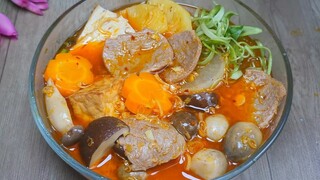 BÚN HUẾ CHAY - Cách nấu BÚN BÒ HUẾ CHAY thơm ngon đậm đà - Tú Lê Miền Tây