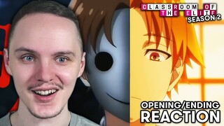 Classroom of the Elite Season 2 OPENING & ENDING Reaction!!