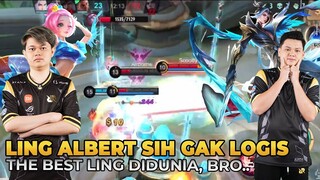 UDAH GAK MASUK AKAL LAGI SIH KALAU ALBERT PAKE LING, SALAH SATU BEST LING DI DUNIA - MLBB