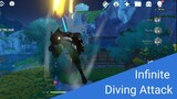 Infinite Diving Attack in Genshin Impact