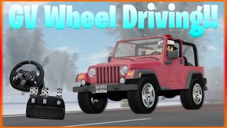 I DROVE With A WHEEL In GREENVILLE... || Roblox Greenville