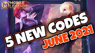 5 NEW CODES Mobile Legends Bang Bang | MLBB CODES June 2021