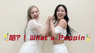 JYP跨国联动，日本女团NiziU（rio&mako）翻跳中国男团前辈BOYSTORY新歌《哈？！What's Poppin》