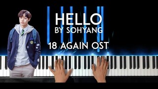 Hello by Sohyang (소향) 18 Again (18 어게인) OST piano cover - with free sheet music