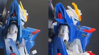MR魂 对比 HG 飞升自由高达 万代 Seed Freedom
