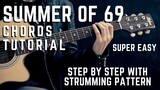 Summer of 69 by Bryan Adams Acoustic guitar chords tutorial for beginners and experts
