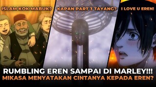 MERINDING! RUMBLING EREN AKHIRNYA SAMPAI DI MARLEY! MIKASA MENYATAKAN CINTANYA KEPADA EREN? - Eps 87