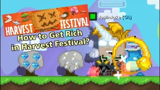 Growtopia how to get rich in harvest fest 2019? (Easy DL)