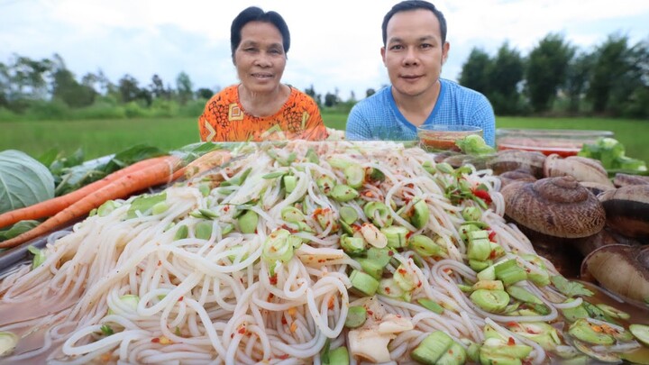 ซั่วข้าวปุ้นน้ำซาวปลาร้า หอยหอม |ฮ่องป่ง Hongpong Channel