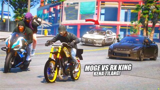 HOT PURSUIT DITILANG POLISI ! RX KING x BMW S1000RR DIKEJER POLISI SATU KOTA !!! GTA 5 ROLEPLAY