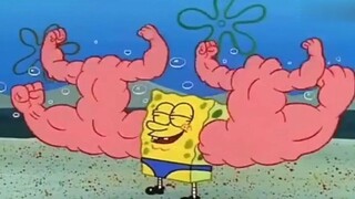 SpongeBob's muscles are so strong that even Mr. Krabs was shocked!