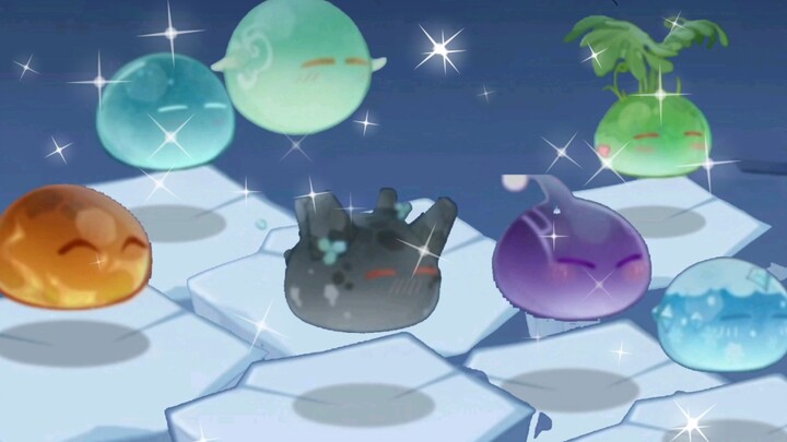 Responses of different slimes after being touched