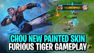 Chou New Upcoming Painted Skin Furious Tiger Gameplay | Mobile Legends: Bang Bang