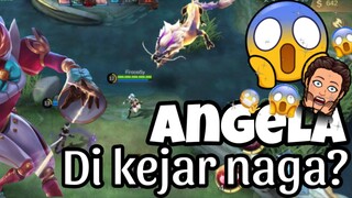 Highlight MLBB | Angela dikejar naga 😱 hero support yang pemberani 🔥