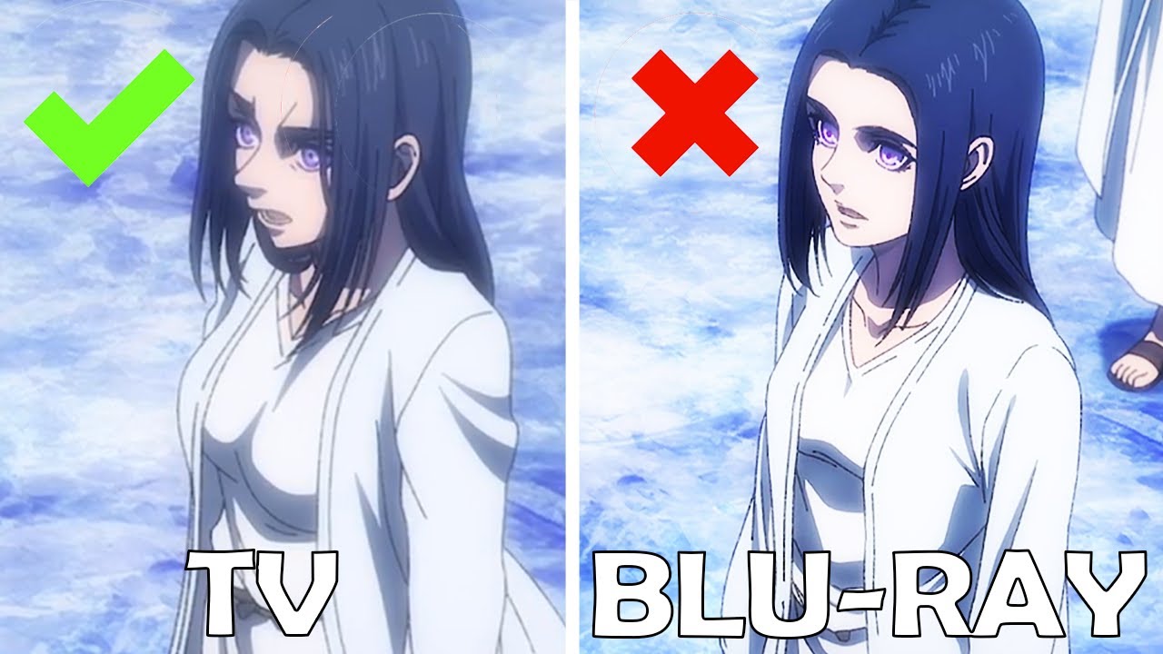 So, these are MAPPA\'S 5 WORST BLU-RAY CHANGES? Attack on Titan The ...