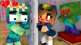 Monster School : POOR ZOMBIE GIRL LOVE CURSE - Funny Minecraft Animation