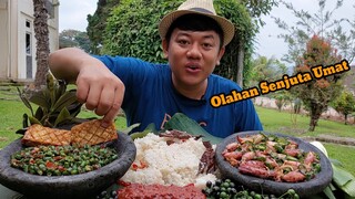 MAKAN ENAK OSENG CUMI LOMBOK IJO PENCOK KACANG PANJANG PEDAS SAMBEL TERASI.