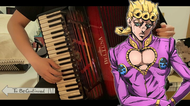 【Accordion】JOJO5 Golden Wind-il vento d'oro【Stand-in plays execution song】