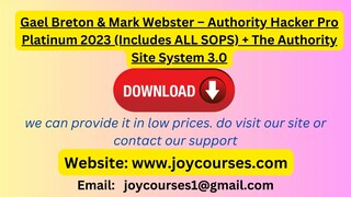 Gael Breton & Mark Webster – Authority Hacker Pro Platinum 2023 (Includes ALL SOPS) + The Authority