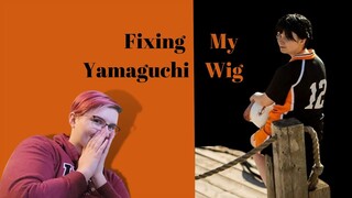 Styling My Yamaguchi Wig- Haikyuu Cosplay