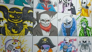 Draws Sans According To The Different Au UNDERTALE Vẽ Các Au Sans Mới Siêu Ngầu PART 9