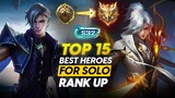 TOP 15 BEST HEROES TO SOLO RANK UP TO MYTHICAL IMMORTAL FASTER BEFORE THE SEASON ENDS