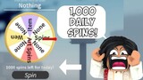 Spinning 1000 Daily Spins in Project Slayers
