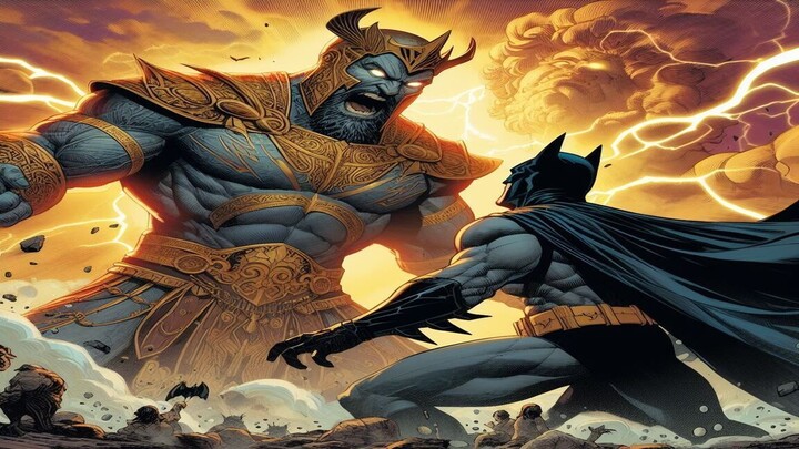 Batmans confront the troops of Xerxes
