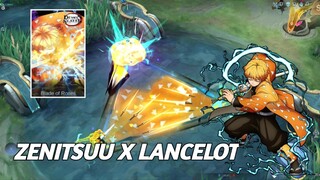 skin zenitsu x lancelot !!! | gilaa efek skill nya sekelas collector🔥 !!