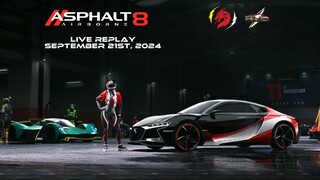 Live Replay Asphalt 8: Airborne for Test Driving A New Treasure Hunt Car & Others | Sept 21 '24 (+8)