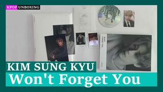 Unboxing KIM SUNG KYU [Won't Forget You] 김성규 1st single album Kpop Unboxing 케이팝언박싱