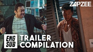 The Roundup - The Outlaws 2 TRAILER COMPILATION | Ma dong-seok (Don Lee), Son Suk-ku [eng sub]