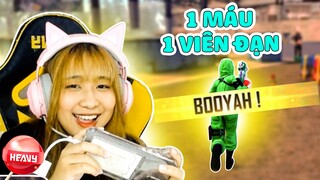 [Free Fire] Thử Thách Chơi Tử Chiến 1 Đạn 1 Máu Cùng @AS Mobile  @HEAVY Vy Milo    | HEAVY NA GÂY MÊ