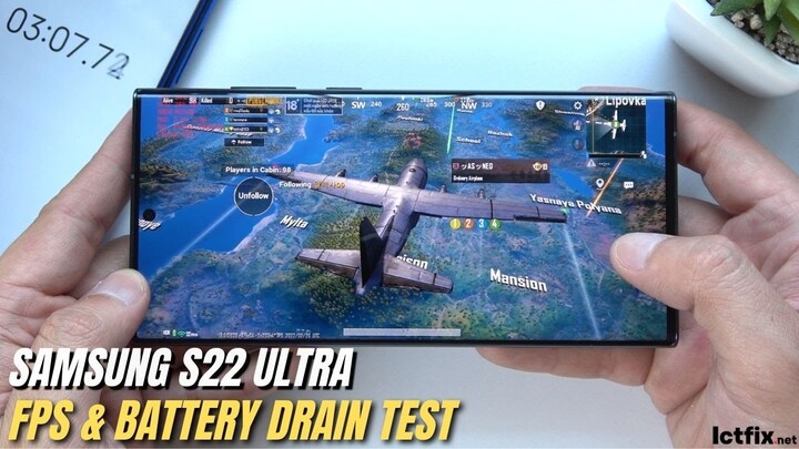 Samsung Galaxy S22 Ultra PUBG Gaming test | Snapdragon 8 Gen 1, 120Hz Display