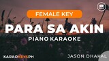 Para Sa Akin - Jason Dhakal (Female Key - Piano Karaoke)