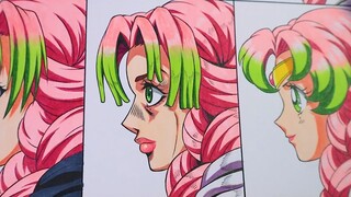 Penampilan Kanroji Miri di anime berbeda, versi Jojo masih anehnya seksi