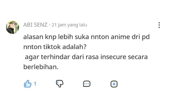 alasan lebih suka nnton anime di bstasion dri pd nnton tiktok😓