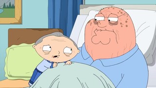 Family Guy: Pete tertidur lama sebelum terbaring di tempat tidur, dan Dumpling menghabiskan semua ua