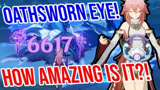 ULTIMATE Yae Miko Weapon Comparison! Oathsworn Eye vs Widsith vs Kagura's! Can F2P Keep Up?