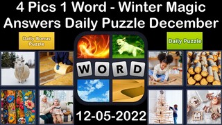 4 Pics 1 Word - Winter Magic - 05 December 2022 - Answer Daily Puzzle + Bonus Puzzle