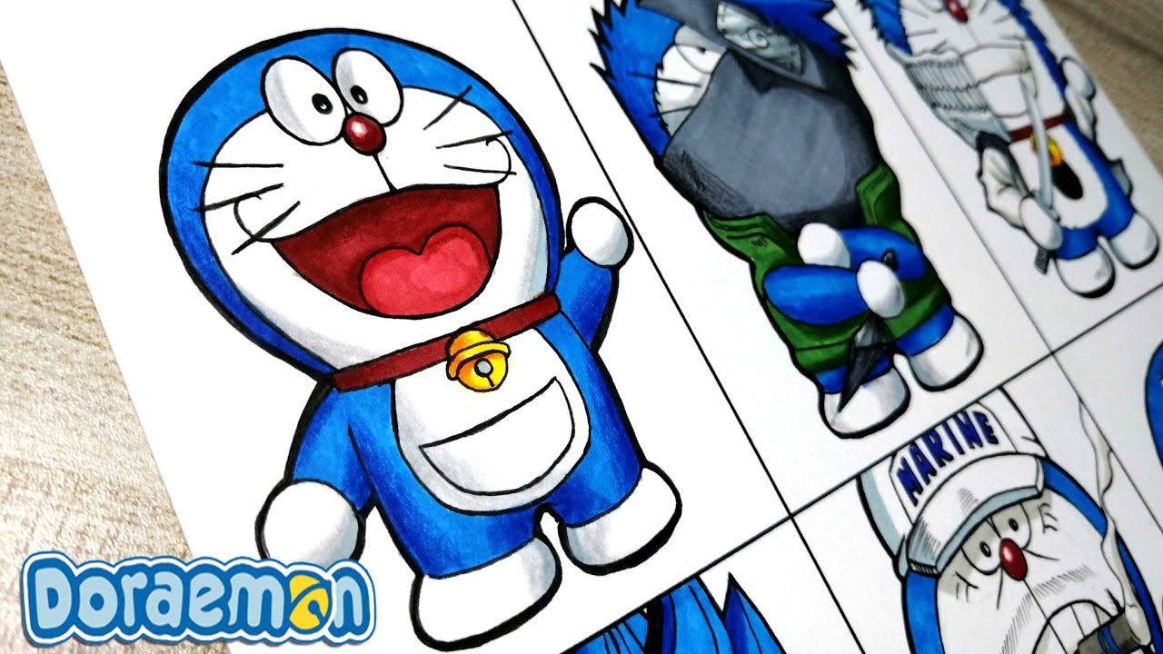 Doraemon Drawing Tutorial - How to draw Doraemon step by step