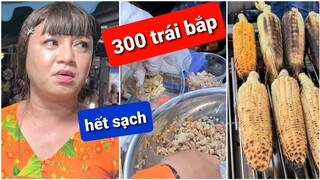 Ngày khai trương, Giáng Tiên bán hết sạch 300 trái bắp | Bánh tráng trộn DIVA Cát Thy