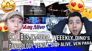 SKZ, BTS JK/SUGA, WEEEKLY, DINO'S DANCEOLOGY | VENOM, Stay Alive, Ven para | NSD REACTION